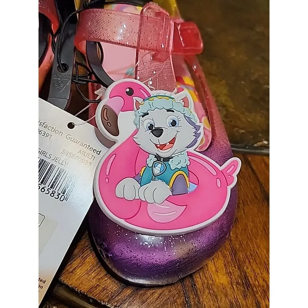 Nickelodeon Paw Patrol Toddler Little Girls Jelly Pink Shoes Skye Everest Siz 11
